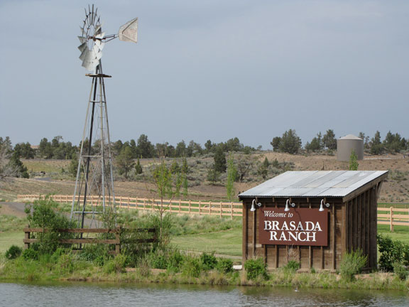 Brasada Ranch Resort Entrance Pond